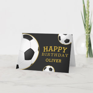 Fußball Bälle Sport Alles Gute zum Geburtstag Kind Karte