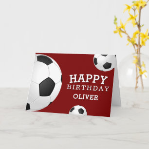 Fußball Bälle Sport Alles Gute zum Geburtstag Kind Karte
