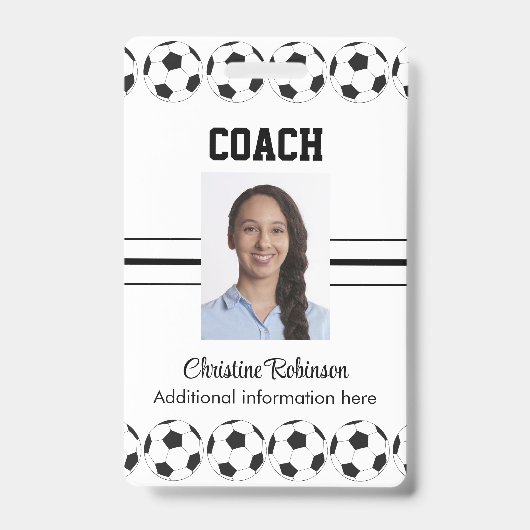 Fußball-Bälle trainieren Abzeichen Ausweis (Vorderseite)