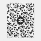 Fußball-Bälle zeichnen die Dekoration der Kindersp Fleecedecke (Vorderseite)