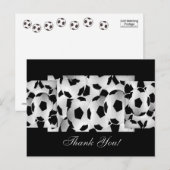 Fußball-Balls - Danke Postkarte (Vorne/Hinten)