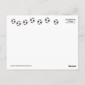 Fußball-Balls - Danke Postkarte (Rückseite)