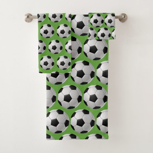 Fußball Balls Design Badetuch Set (Insitu)