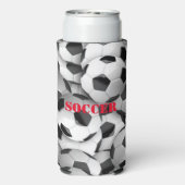 Fußball-Balls Design Seltzer kann kühlen Selters Dosenkühler (Seltzer Rückseite)