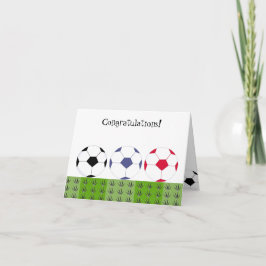 Fußball-Balls - Glückwünsche Karte