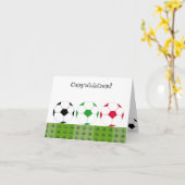 Fußball-Balls - Glückwünsche Karte (Gelbe Blume)