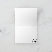 Fußball-Balls - Glückwünsche Karte (Innenseite)