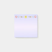 Fußball-Balls & Happy Sun Header Post-it Klebezettel (Vorderseite)