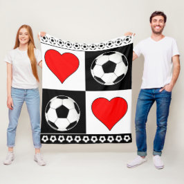Fußball Balls & Hörnchen Niedliches Fleece-Decken  Fleecedecke