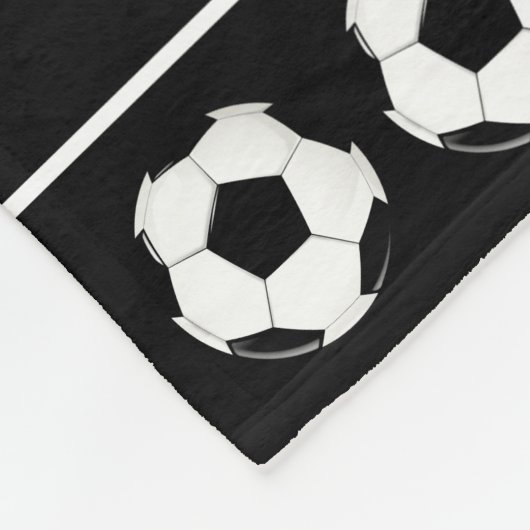 Fußball Balls & Hörnchen Niedliches Fleece-Decken Fleecedecke (Ecke)