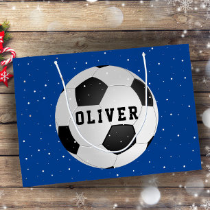 Fußball Balls Kinder Name Blue Weihnachten Große Geschenktüte