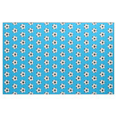 Fußball-Balls-Muster auf hellblau Stoff (Yard (91,4 cm))