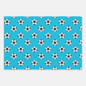 Fußball-Balls-Muster Geschenkpapier Set (Vorderseite 3)