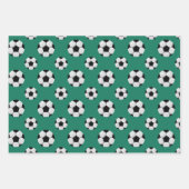 Fußball-Balls-Muster Geschenkpapier Set (Vorderseite)