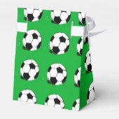 Fußball-Balls Muster Grüne Zelt-Liebesboxen Geschenkschachtel (Rückseite)