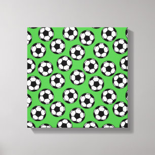 Fußball-Balls-Muster Leinwanddruck