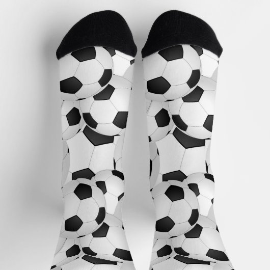 Fußball-Balls-Muster Socken (Oben)
