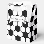 Fußball-Balls Schwarz-Weiß-Individuelle Name Geschenkschachtel (Geöffnet)