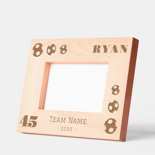 Fußball-Balls Spielername Geätzte Rahmen (Links)