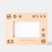 Fußball-Balls Spielername Geätzte Rahmen (Vorderseite)