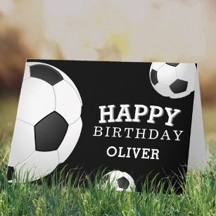 Fußball Balls Sport Happy Geburtstag Kinder Karte