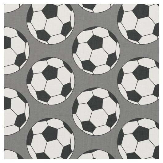 Fußball Balls Sportgrau Stoff (Nahaufnahme)