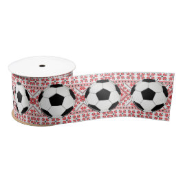 Fußball Balls Weihnachtsgeschenk Wrapping Satinband