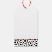 Fußball Balls White Black Custom Number Sports Tea Geschenkanhänger (Rückseite)