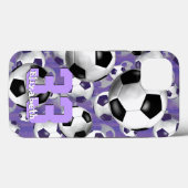 Fußball Ballz! Girls-Fußball-Jersey-Nummer Case-Mate iPhone Hülle (Rückseite (Horizontal))