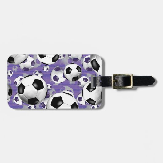 Fußball Ballz! Mädchen Fußball Gepäckanhänger (Vorderseite horizontal)