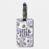 Fußball Ballz! Mädchen Fußball Gepäckanhänger (Rückseite vertikal)