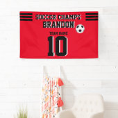 Fußball-Banner fuchiablack personalisiert-Player-G Banner (Insitu)