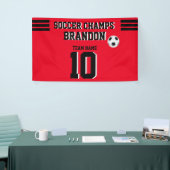 Fußball-Banner fuchiablack personalisiert-Player-G Banner (Messeveranstaltung)