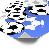 Fußball Bar Mitzvah Begrüßungszeichen Poster (Ecke)