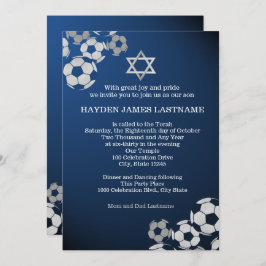 Fußball Bar Mitzvah Einladung