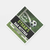 Fußball Bar Mitzvah Lasst uns Party! Serviette (Ecke)