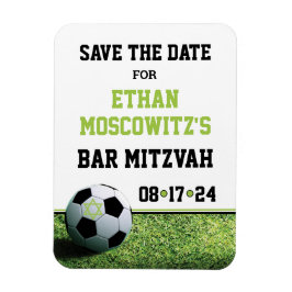 Fußball-Bar Mitzvah Save the Date Magnet