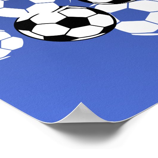 Fußball Bar Mitzvah Willkommen Poster (Ecke)