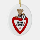 Fußball-Bärn-T - Shirts und Geschenke Keramikornament (Rechts)