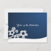 Fußball Baseball Bar Mitzvah Empfang Card Einladung (Vorderseite)