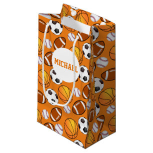 Fußball-Baseball Basketball-Muster Kleine Geschenktüte