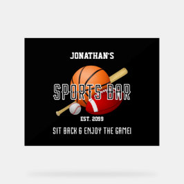 Fußball Baseball Basketball Sports Bar Acrylschild