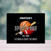 Fußball Baseball Basketball Sports Bar Acrylschild (Neutral)