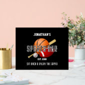 Fußball Baseball Basketball Sports Bar Acrylschild (Hochzeit)