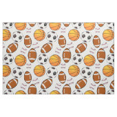 Fußball Baseball Basketball Thema Sport Stoff (Fat Quarter (45,7 x 55,9 cm))