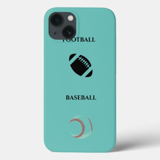 Fußball/Baseball iPhone/iPad Gehäuse! Case-Mate iPhone Hülle (Rückseite)