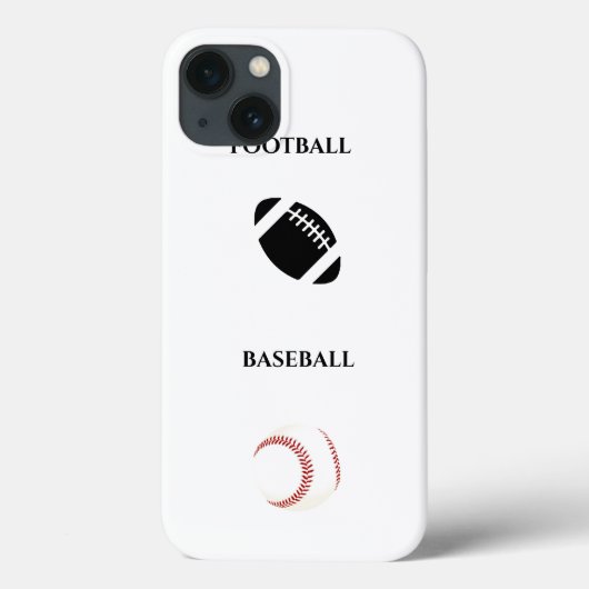 Fußball/Baseball iPhone/iPad Gehäuse! Case-Mate iPhone Hülle (Rückseite)