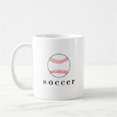 Fußball-Baseball-lustiger unglaublich witzig Kaffeetasse (Links)