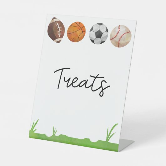 Fußball-Basketball Fußball Baseball Leckereien Sockelschild (Vorderseite)