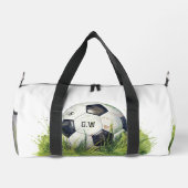 Fußball-Basketball realistische Initialen Duffle Bag (Rückseite)